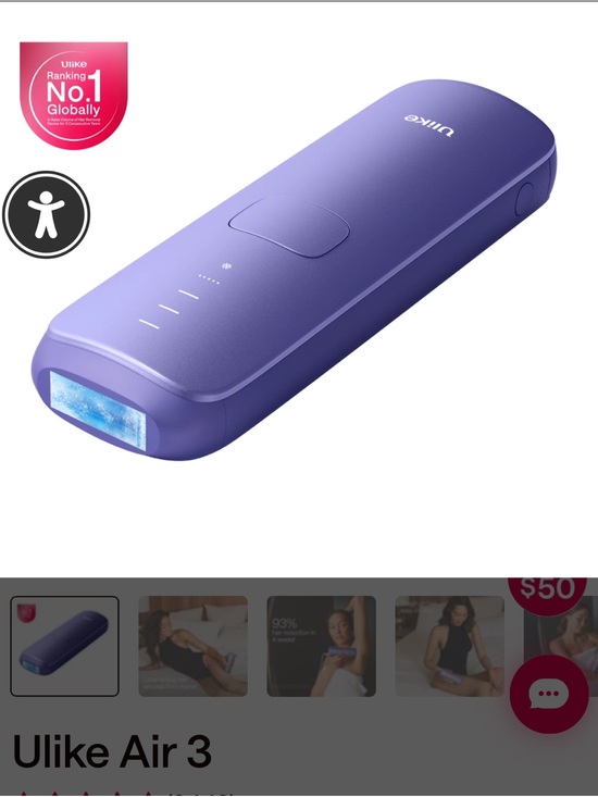 Ulike Other - Ulike Air 3 Portable IPL Hair Removal Device - Purple